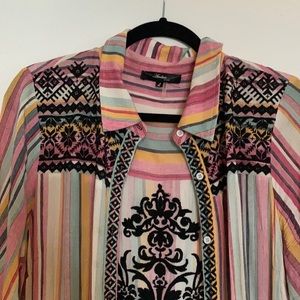 Pink Springtime Western- inspired Duster